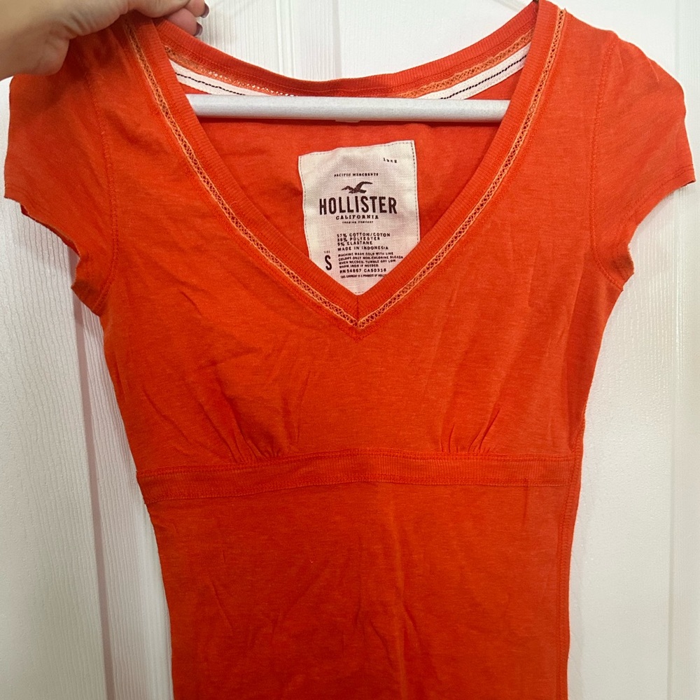 Hollister orange top